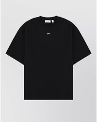 Off-White c/o Virgil Abloh - Graphic Print Crew Neck Short Sleeve T-Shirt - Lyst
