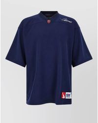 Willy Chavarria - Oversized Short-Sleeve V-Neck T-Shirt - Lyst