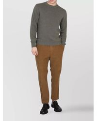 PT Torino - Wool Angora Ribbed Cross-Neck Jumper - Lyst