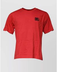 Dolce & Gabbana - Logo-Print Cotton Crew-Neck T-Shirt - Lyst