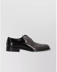 Tod's - Leather Lace-Up Shoes Glossy Finish - Lyst