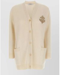 Max Mara - Knit Cardigan With Ribbed Cuffs And Hem - Lyst