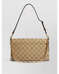 Gucci - Medium Horsebit Ristretto Fabric Shoulder Bag - Lyst