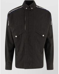 Kiko Kostadinov - Jacket Chest Pockets Shoulder Stripe Detail - Lyst