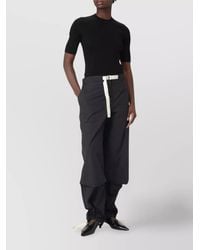 Jil Sander - Cotton Knit Sweater - Lyst