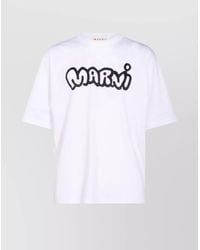 Marni - Crew Neck T-Shirt Short Sleeves - Lyst