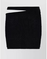 Roberta Einer - Knitted Cutout Mini Skirt - Lyst