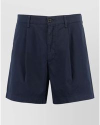 Department 5 - Cotton Bermuda Shorts Belt Loops Pockets - Lyst