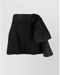 McQueen - Wool High-Rise Straight-Leg Tailored Shorts - Lyst