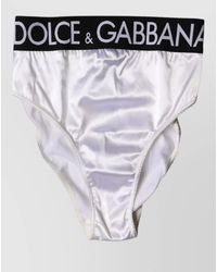 Dolce & Gabbana - High-Rise Logo Briefs - Lyst