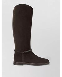 Brunello Cucinelli - Leather Suede Ankle Boots - Lyst