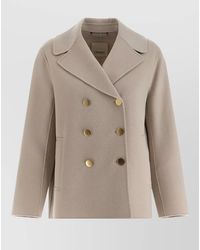 Max Mara - Margot Blazer Jacket Button Detail Lapels Pockets - Lyst