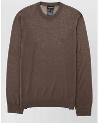Giorgio Armani - Jersey Crew Neck Long Sleeve Top - Lyst