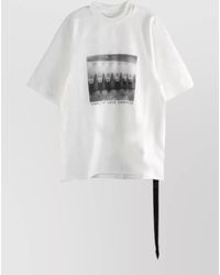 Rick Owens - Jumbo Short Sleeve Crew Neck Graphic T-Shirt - Lyst