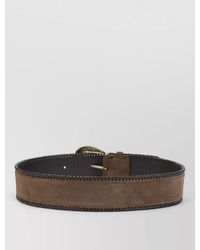 Etro - Paisley Suede Belt Featuring Signature Buckle - Lyst