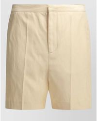 Loulou de Saison - Tailored Shorts Front Pleats Back Pockets - Lyst