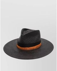Borsalino - Barbara Straw Hat Wide Brim Band - Lyst