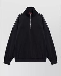 Gucci - High Collar Knit Sweater Contrast Piping - Lyst