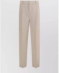 Saint Laurent - Wool High-Rise Straight-Leg Tailored Trousers - Lyst