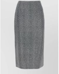 Ermanno Scervino - Silk Rhinestone Pencil Skirt - Lyst