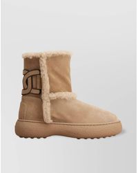 Tod's - Suede Leather Ankle Boots - Lyst