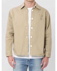 Ami Paris - Ami De Coeur Cotton Denim Overshirt - Lyst