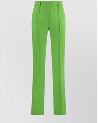 MSGM - Flared Trousers With Pockets And Pleats - Lyst