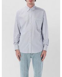 Valentino Garavani - Striped Regular-Fit Button-Down Cotton Shirt - Lyst