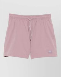 Emporio Armani - Chevron Drawstring Swim Shorts - Lyst