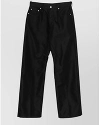 Rick Owens - Cotton Wide-Leg Low-Rise Jeans - Lyst