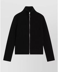 Maison Margiela - Ribbed Zip-Up Cardigan - Lyst