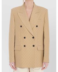 Gucci - Wool And Silk Double-Breasted Jacket - Lyst
