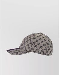 Gucci GG Web Stripe Baseball Cap in Blue for Men Lyst