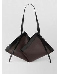 Yuzefi - Tote Bag Adjustable Strap Two Tone Shape - Lyst