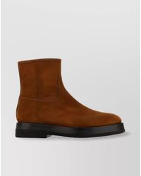 Santoni - Suede Leather Ankle Boots - Lyst