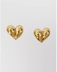 Bottega Veneta - Heart-Shaped Teardrop Drop Earrings - Lyst