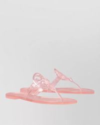 Tory Burch - Miller Jelly Flat Flip Flop Sandals - Lyst