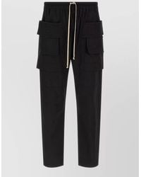 Rick Owens - Cotton Creatch Cargo Drawstring Trousers - Lyst