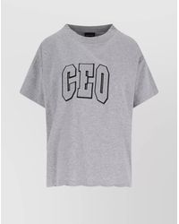 Balenciaga - Cotton Boxy Fit Logo-Print T-Shirt - Lyst