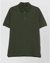Etro - Cotton Polo Shirt Logo Detail Collar - Lyst