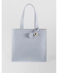 Furla - Tote Bag Silk And Nylon Top Handles Charm - Lyst