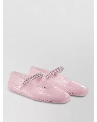 Jimmy Choo - Jelly Ballerina Shoes Round Toe Strap - Lyst