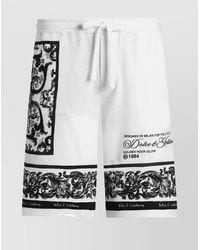 Dolce & Gabbana - Majolica-Print Knee Length Bermuda Shorts With Side And Back Pockets - Lyst