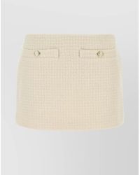 Gucci - Damier Short Skirt - Lyst