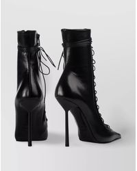 Le Silla - Colette Lace-Up Leather Ankle Boot - Lyst