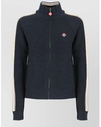 CASABLANCA - Cotton Wool High Neck Zip Sweatshirt - Lyst