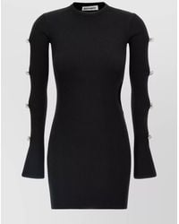 Mach & Mach - Crystal-Embellished Cutout Mini Dress - Lyst