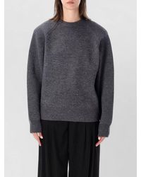 Frankie Shop - Shoulder Pad Sweater Crew Neck Design - Lyst