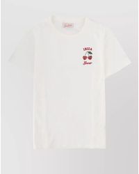 MC2 Saint Barth - Emilie Crew Neck Graphic Embroidery T-Shirt - Lyst