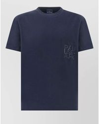 Paul & Shark - Embroidered Cotton Jersey Crew Neck T Shirt - Lyst